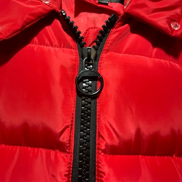 Red Puffer Jacket with Hood - Picture 7 of 7
